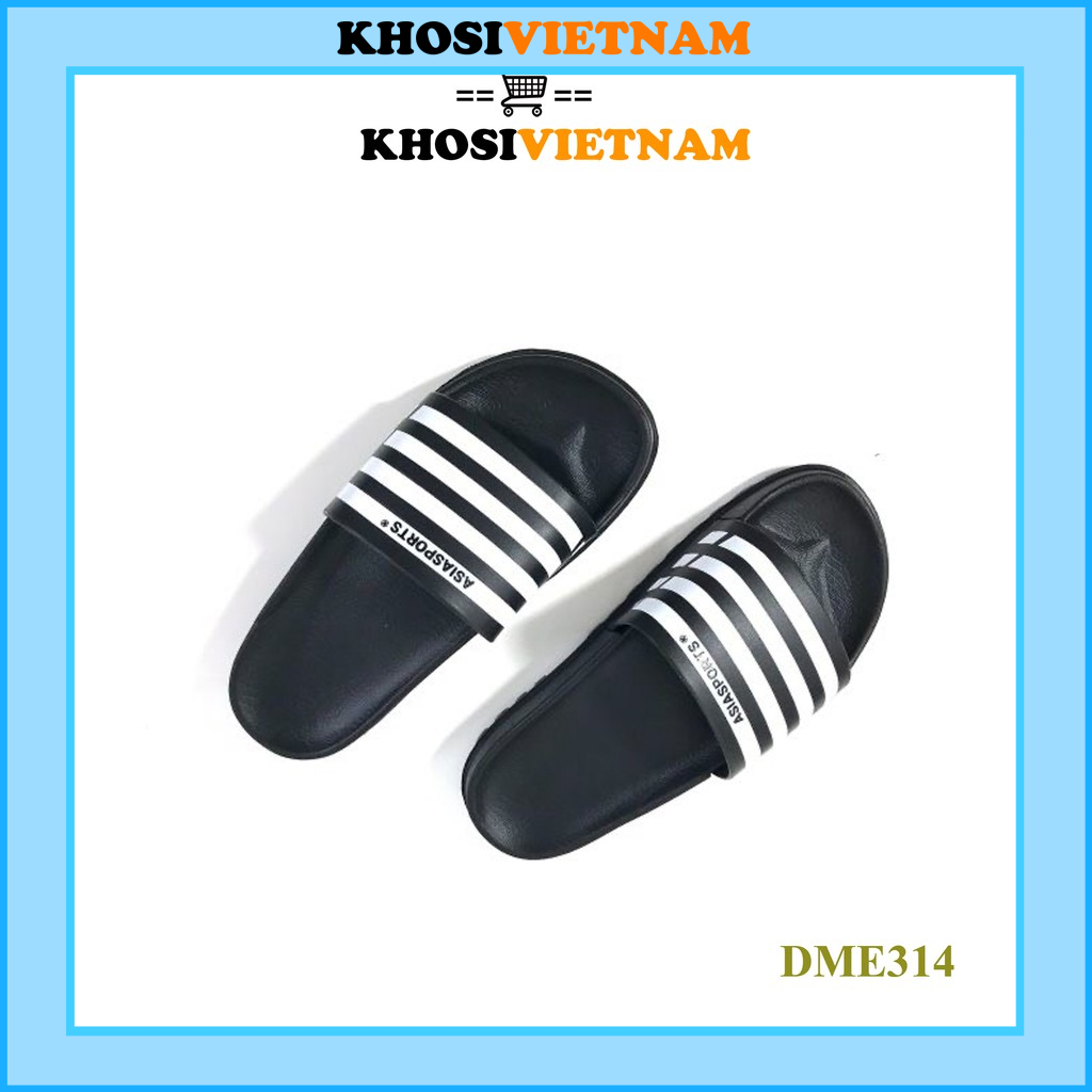 [FREESHIP + HOÀN TIỀN 50K] Dép nhựa Asia sọc vằn đen trắng xịn KS314
