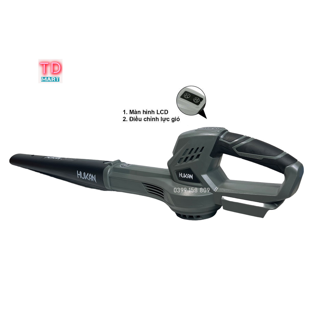 Thân Máy Thổi Bụi Thổi lá Pin Mini HUKAN HM21 - EBL1575MN Tốc Độ