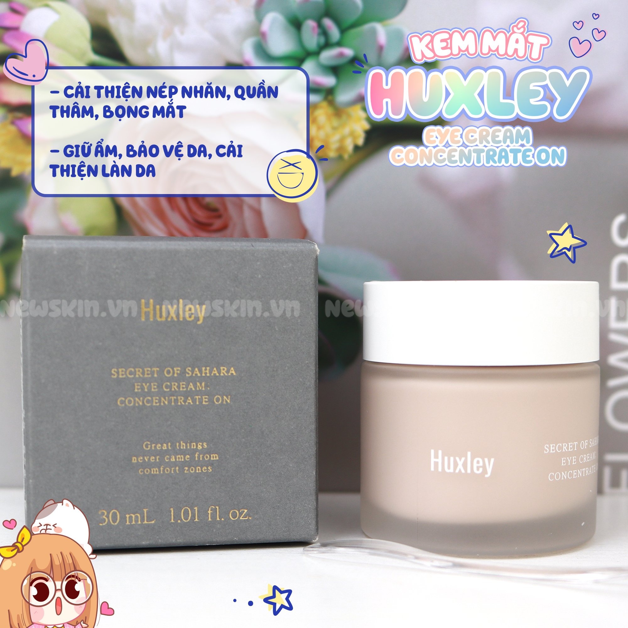 Kem mắt Huxley Eye Cream Concentrate On 30ml