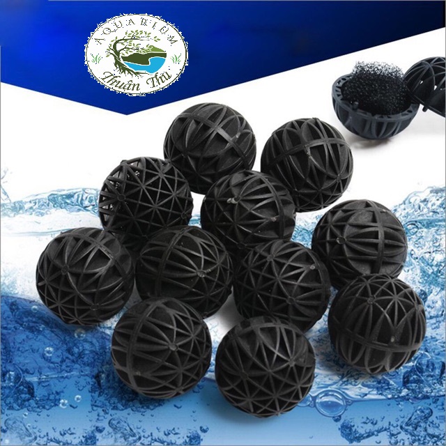 Combo 10 banh cầu lọc bio ball - vật liệu lọc