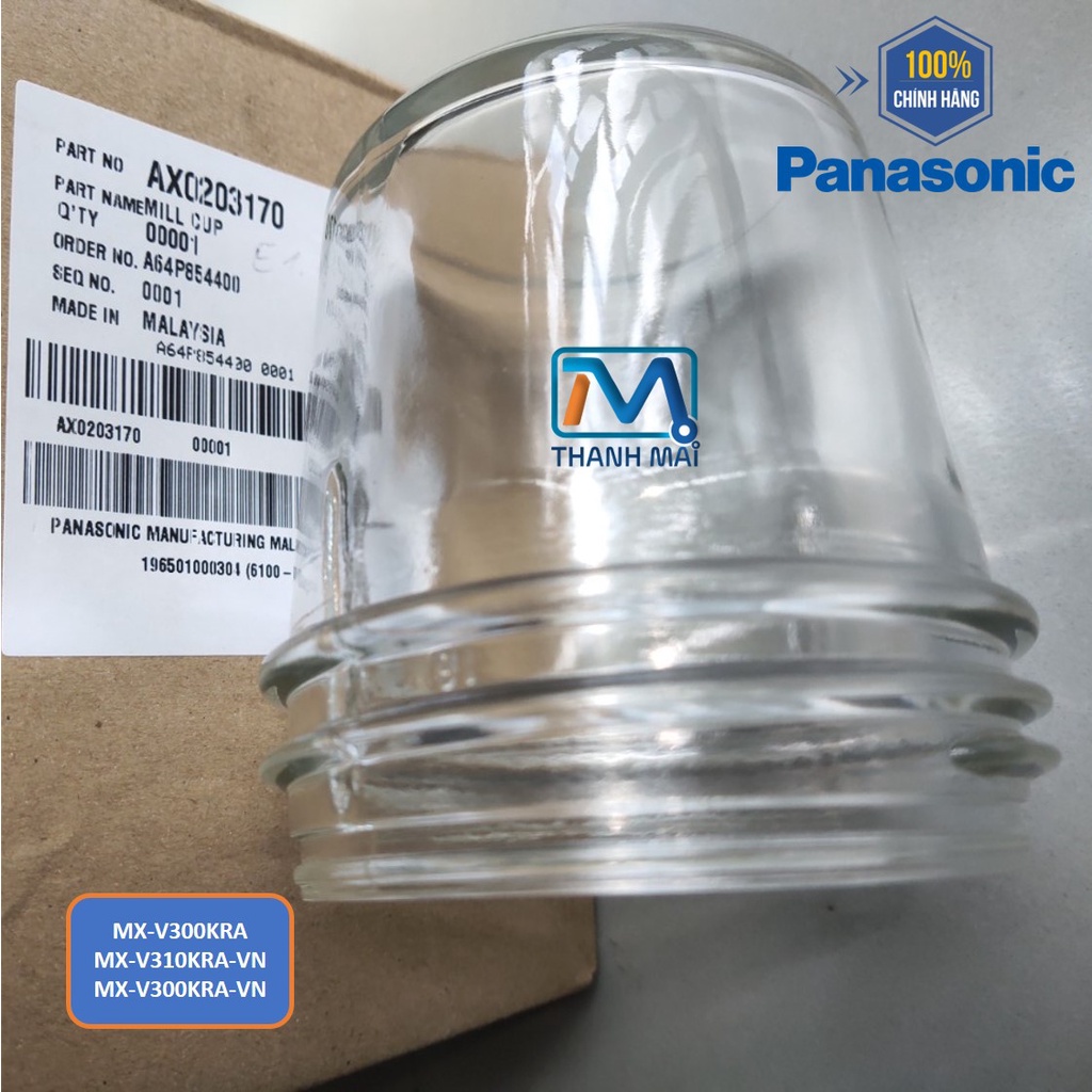 Ly xay khô máy xay sinh tố panasonic mx-v300kra mx-v310kra-vn mx-v300kra-vn