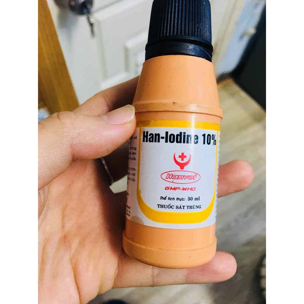 Cồn Đỏ Sát Trùng Iodine 10% Cho Chó Mèo