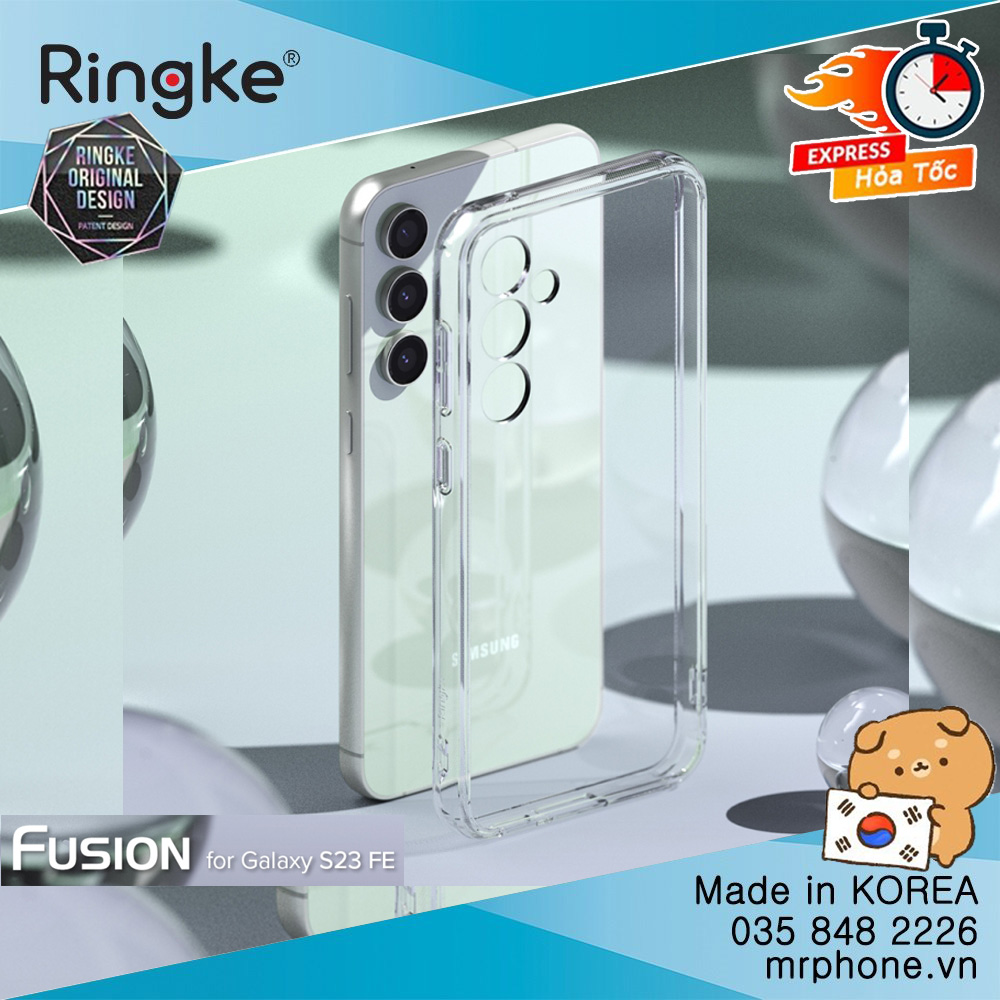 Ốp lưng Galaxy S23 FE Ringke Fusion Hàn Quốc