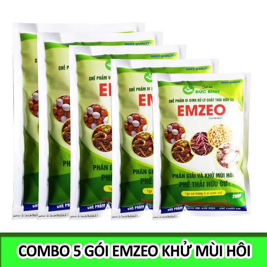 Combo 5 Gói Chế Phẩm EMZEO Khử Mùi Hôi