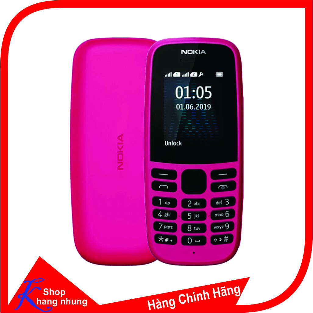 Điện Thoại Nokia 105 Dual Sim (2019) Đen - Hàng Chính Hãng