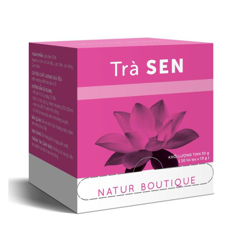 Trà sen, 20 túi lọc  (Lotus Tea,  20 teabag)