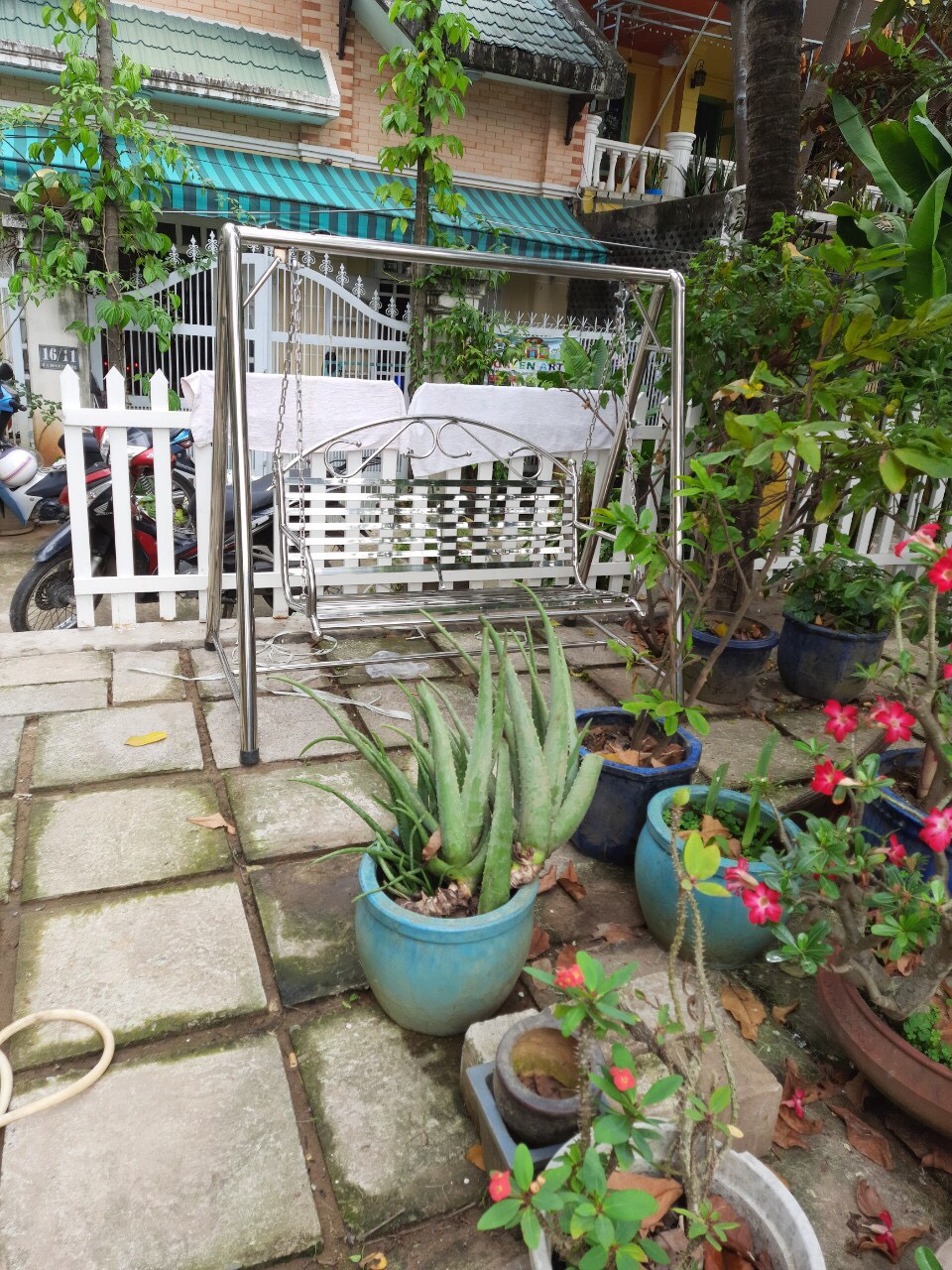 Ghế Xích đu Inox tháo ráp, new 100%.