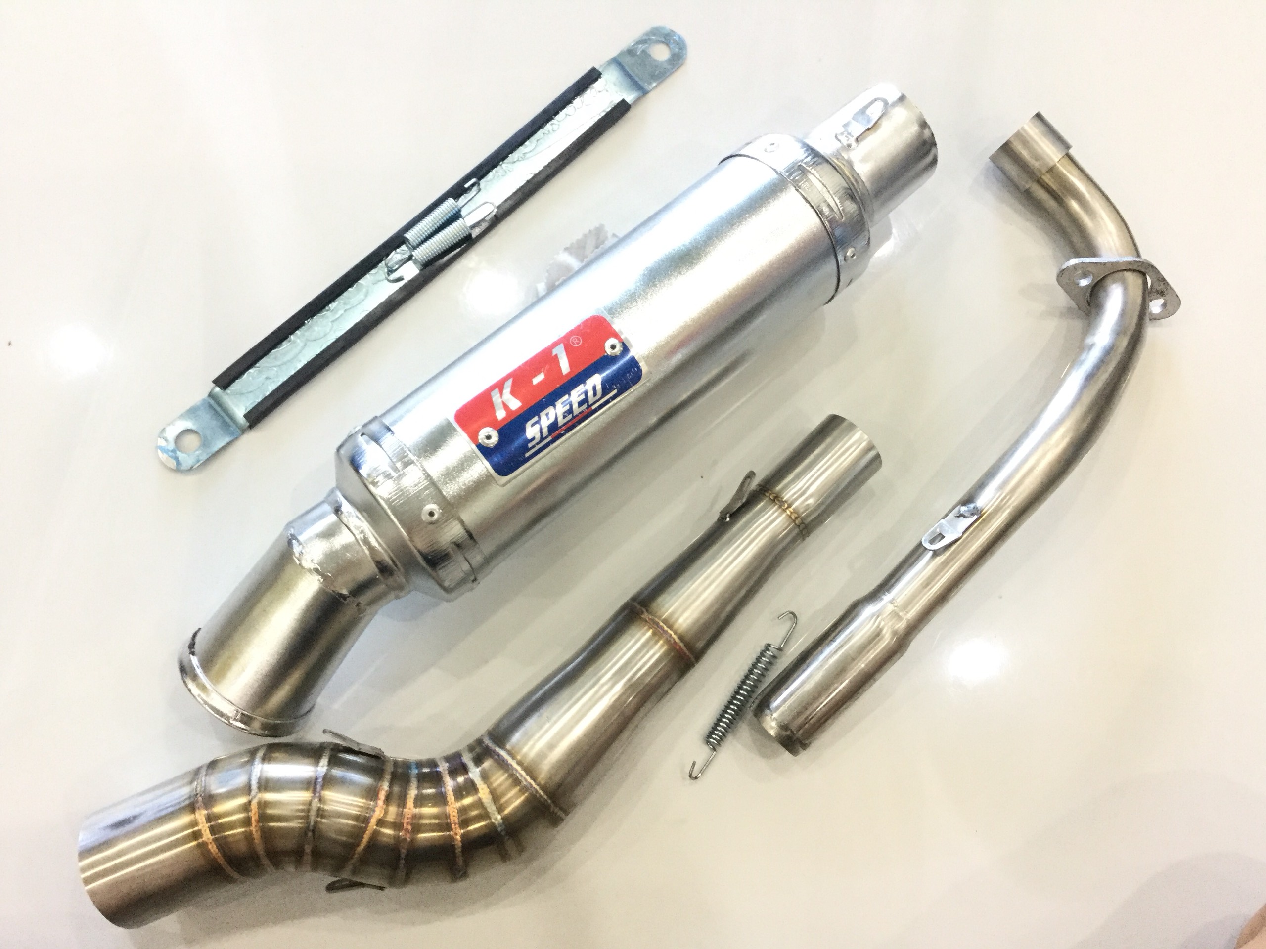 Pô K1 TRẮNG CỔ cong 2 khúc inox 304 gắn wave, dream, sirius, axelo, exciter, winer, sonic, raider fi, satria, gsx , Sản Phẩm Chất Lượng, Gian Hàng Uy Tín, Giá Cả Cực Tốt, Mua Ngay.