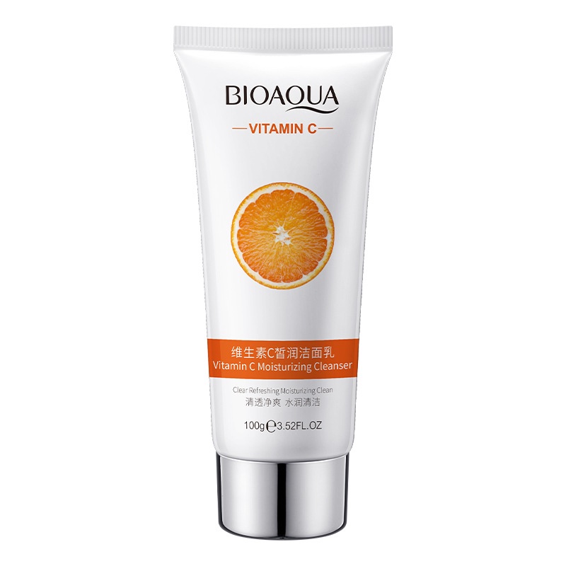 Sữa Rửa Mặt Vitamin C của Bioaqua giúp làm sạch nhẹ, sáng da, ngừa thâm da 100g