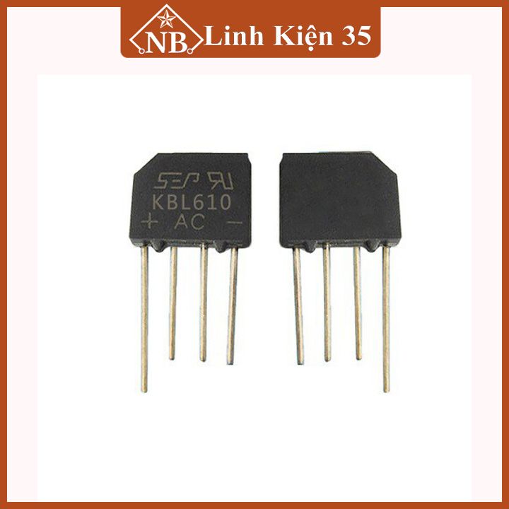 Diode cầu các loại dẹt 1A, 2A, 3A, 4A, 5A, 6A, 10A