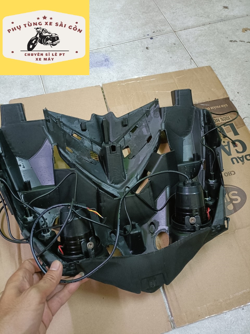 Đế mắt cú cho xe Exciter 150 có đèn