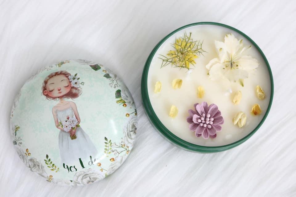 Nến thơm hương sả chanh 170gr - sc170