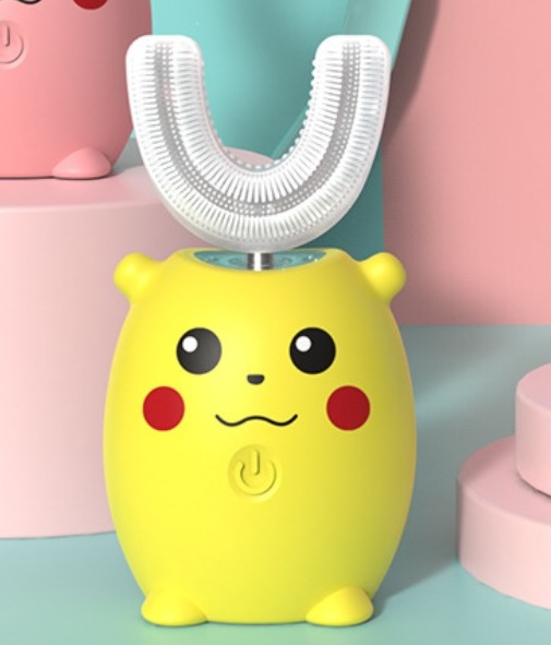 Bàn Chải Điện Chữ U Cho Bé Baby Brush ( mẫu mới vệ sinh được toàn khoang miệng, bé không còn lười đánh răng)