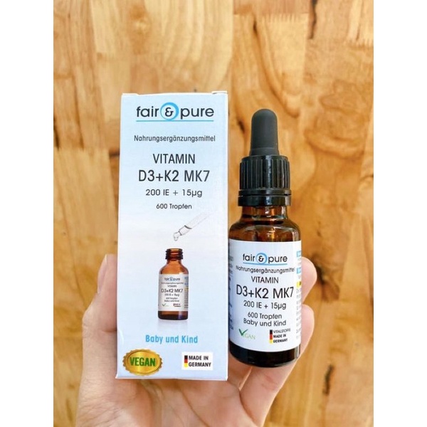 Vitamin D3 K2 MK7 Sunday Natural Đức