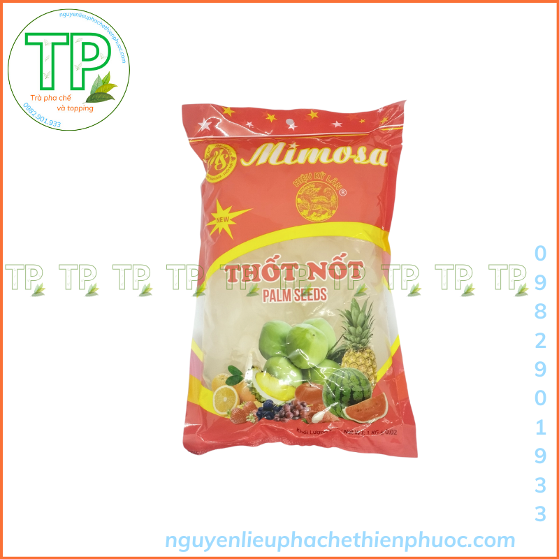 Hạt thốt nốt Mimosa gói 1kg - nguyên liệu làm chè thái