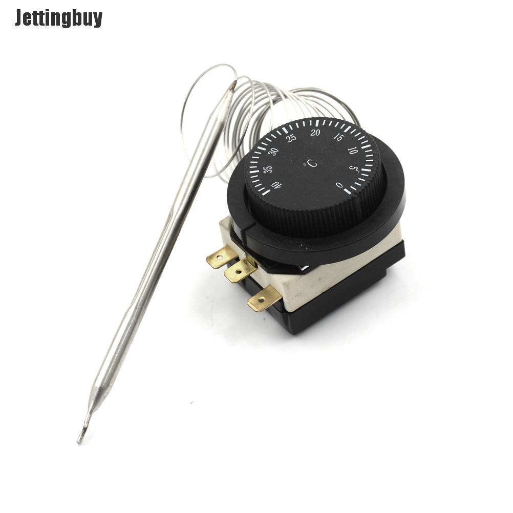 Jettingbuy 250V 16A 0-40C Temperature Control Switch Capillary Thermostat