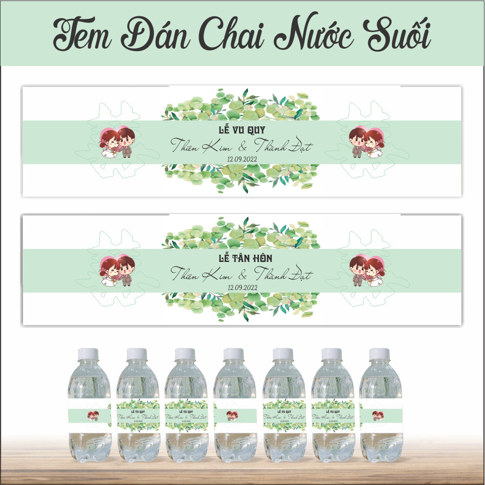 Tem nước suối dán chai nước_ in theo tên
