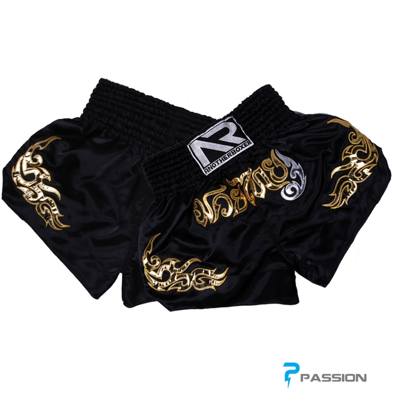 Quần Muay Thái AnotherBoxer cao cấp MT99 (Đen viền đỏ)