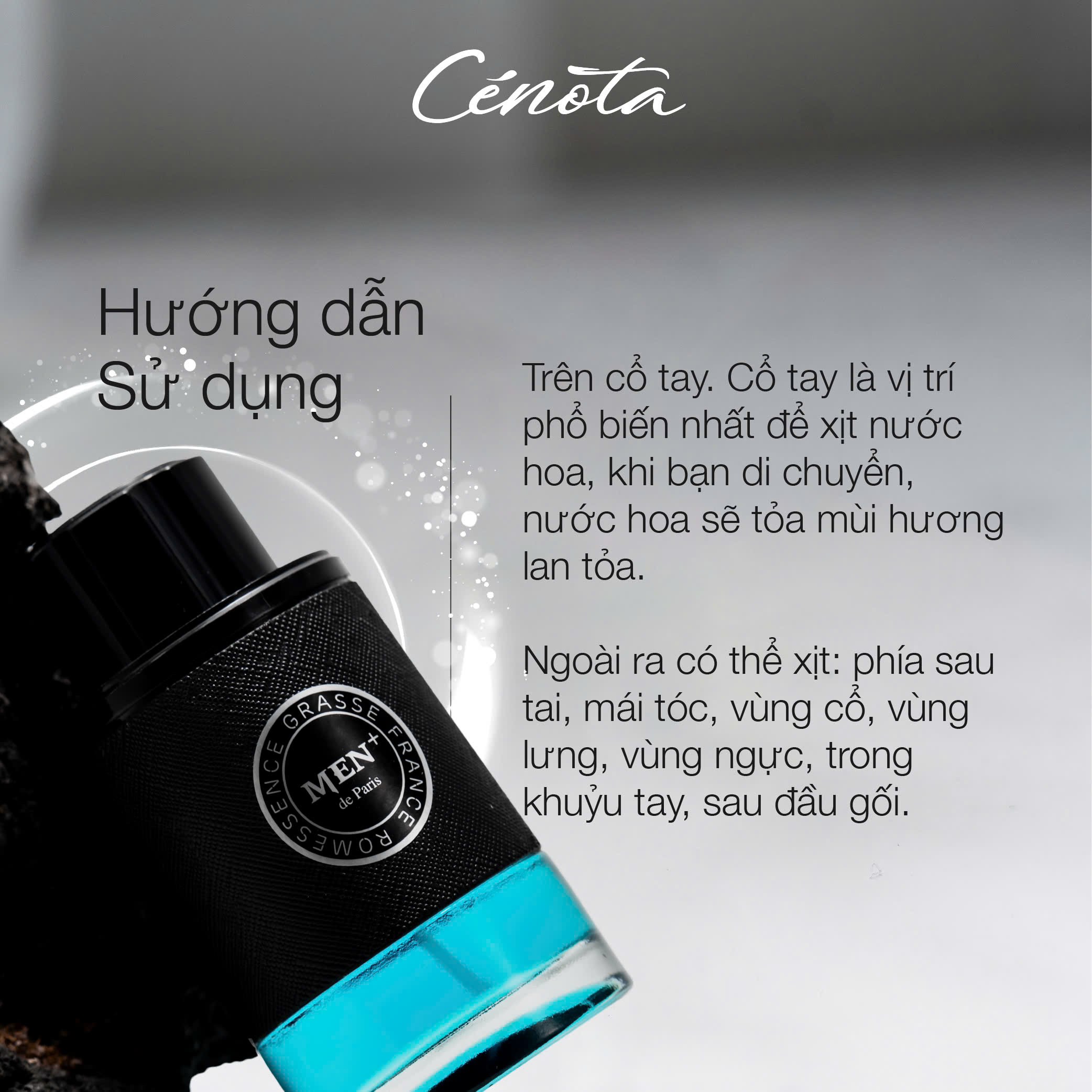 Nước hoa nam Cénota Men Plus 100ml, nước hoa nam tính quyến rũ