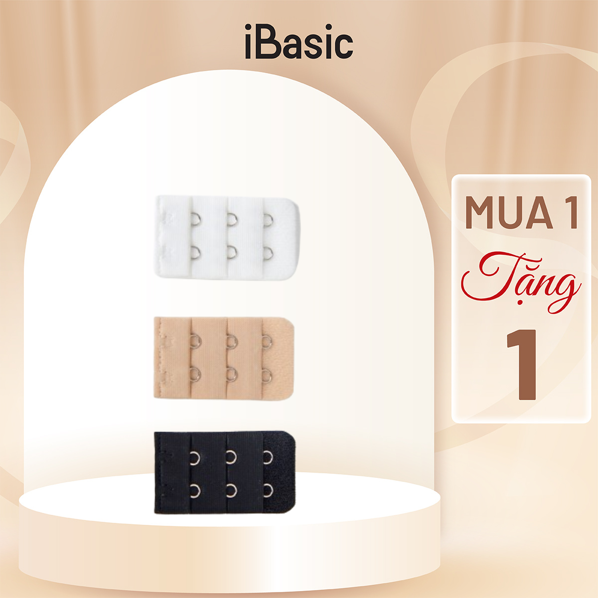 Combo 3 móc nối dây áo 2 móc cài iBasic PK022