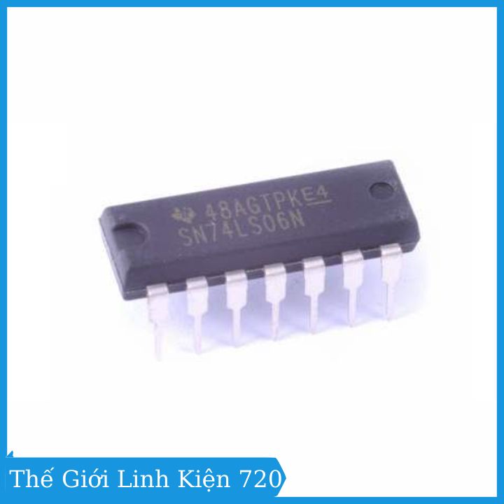 Chíp 74LS06 Hex Inverter Buffer/Driver DIP14