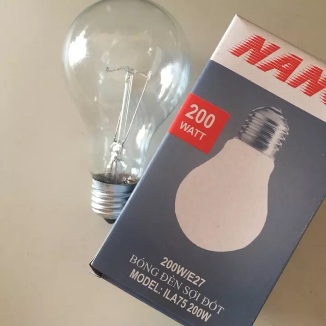 Đèn sợi đốt nano 100w 200w kèm video