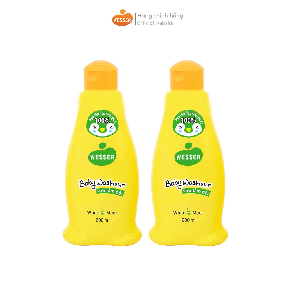 Sữa tắm gội 2in1 Wesser cho bé