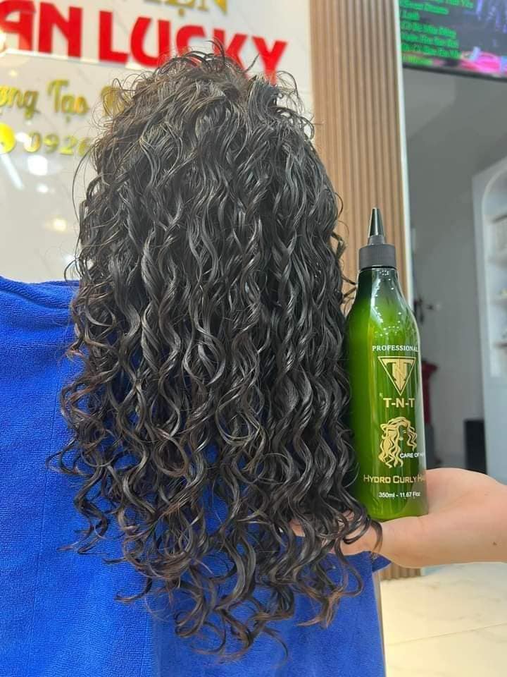 Thuố kích xoăn TNT, kích xoăn tóc Hydro Curly Hair , thuố làm xoăn tóc đơn giản, 350ML
