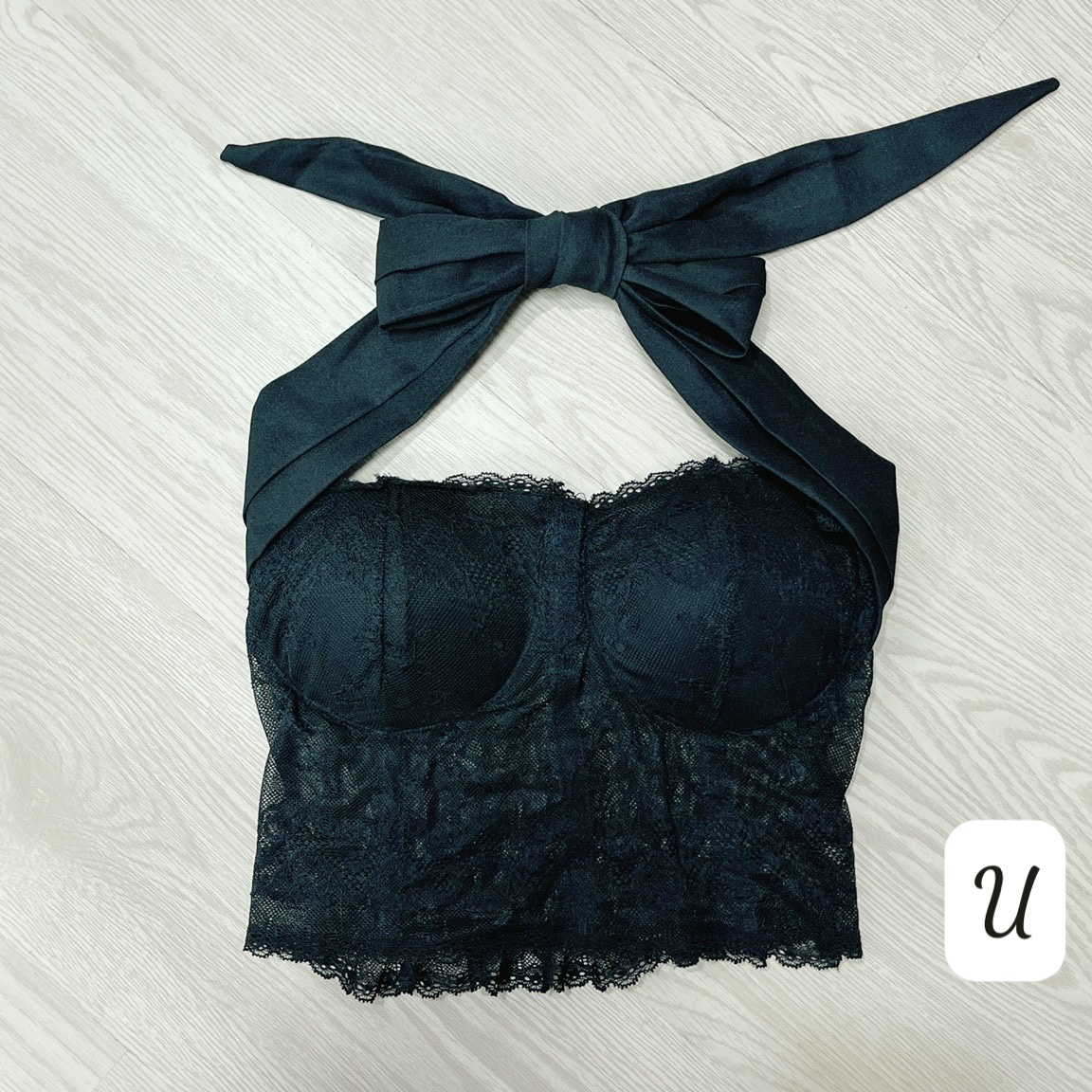 áo bra ren kèm mút yếm cột dây cổ sexy u