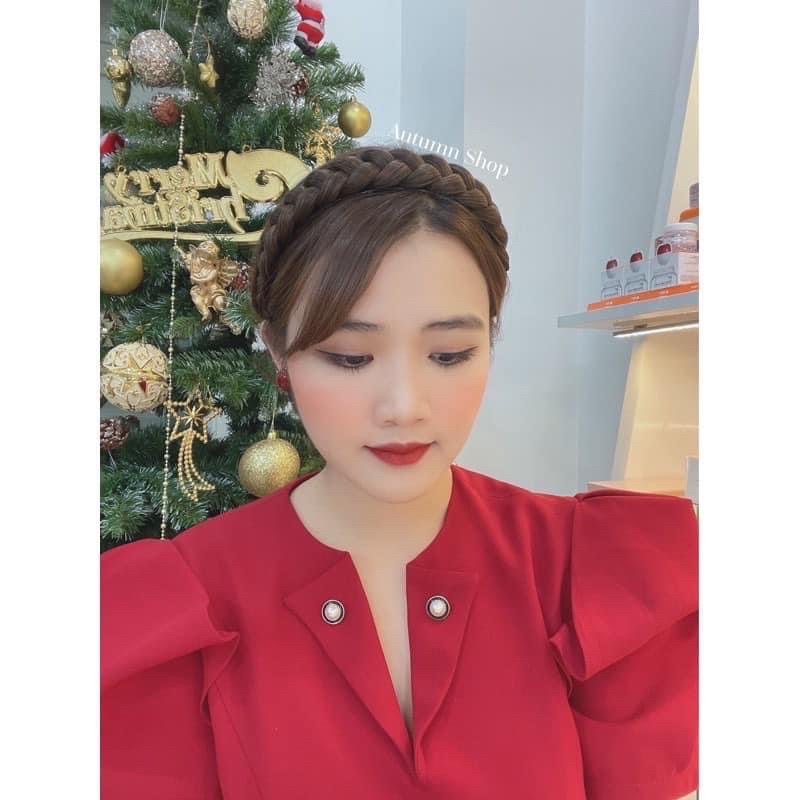 Cài Bờm Tóc Giả Tết Bính Rít To❤️Tóc Cài Cao Cấp