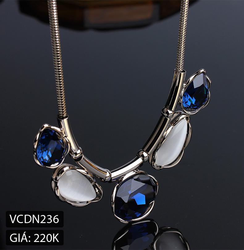 [SIÊU ĐẸP] VÒNG CỔ GẮN ĐÁ SAPPHIRE SANG TRỌNG CAM KẾT 100% NHƯ HÌNH - VÒNG CỔ GẮN ĐÁ SAPPHIRE THỜI THƯỢNG SANG CHẢNH - DÂY CHUYỀN THỜI TRANG PHONG CÁCH HÀN QUÔC - DÂY CHUYỀN NỮ TÍNH SANG TRỌNG CHẤT LIỆU CAO CẤP GIÁ TỐT