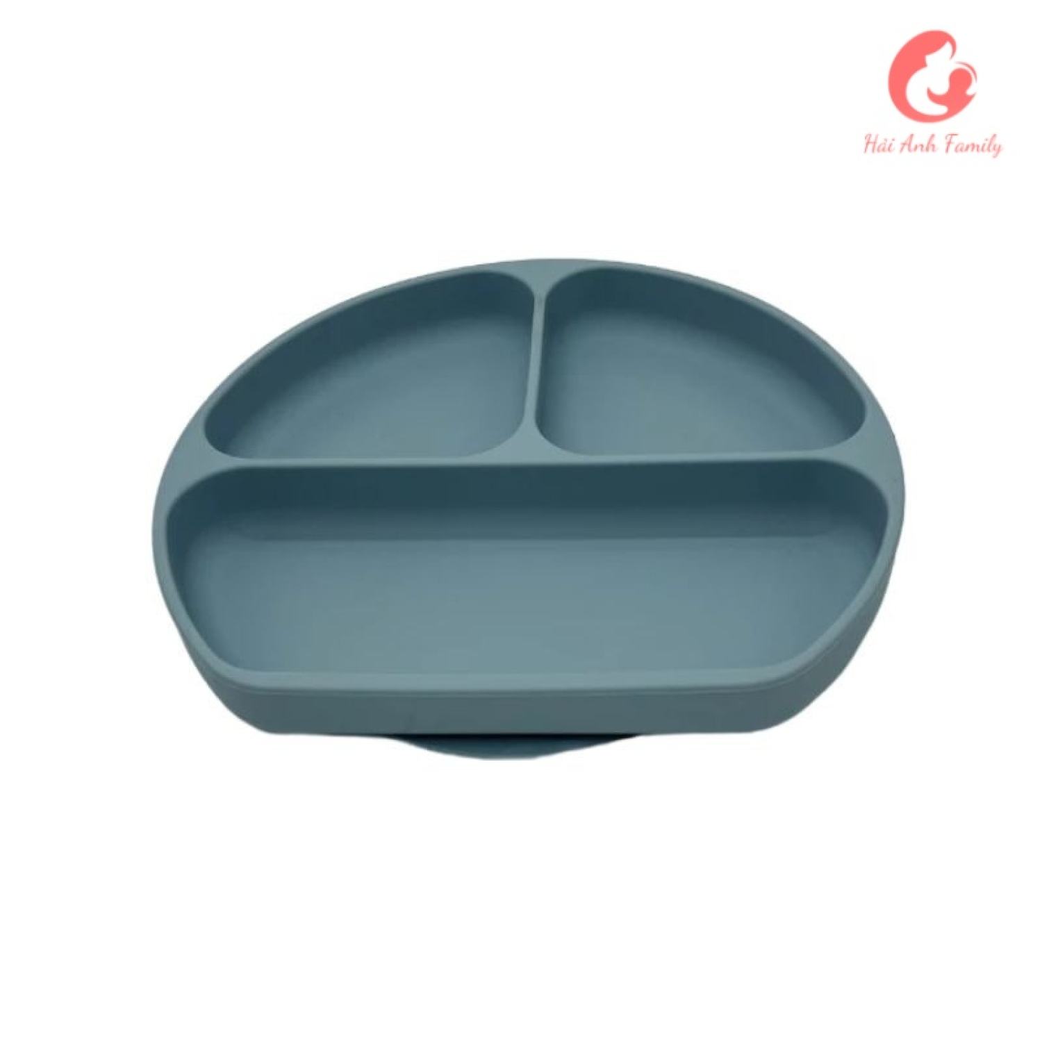 Khay silicon chia 3 ngăn Cao Cấp cho bé ăn dặm