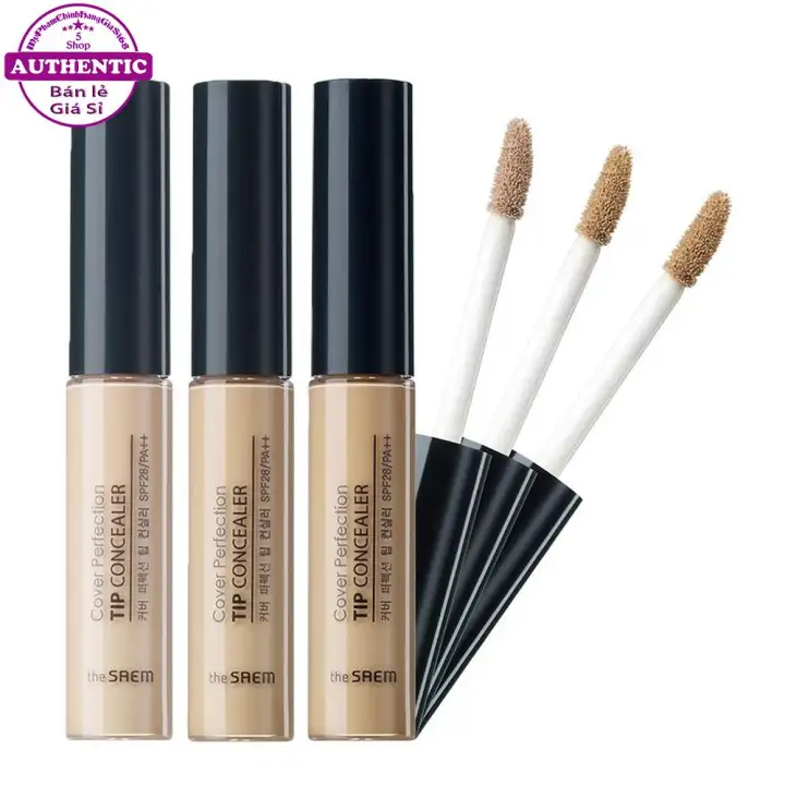 Kem Che Khuyết điểm The Saem Cover Perfection Tip Concealer