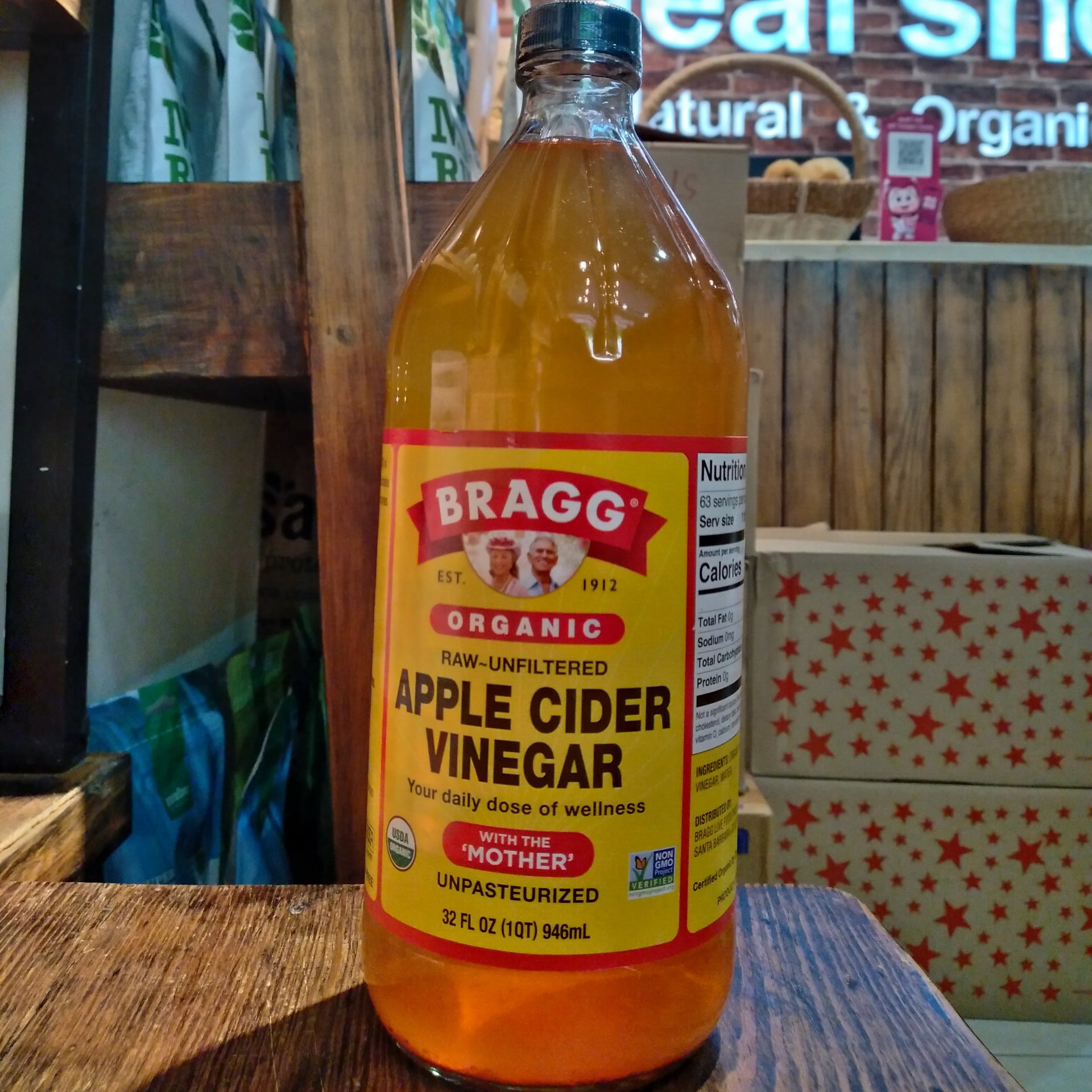 Giấm Táo Hữu Cơ Bragg (946 ml/473ml) - Leafhouse hcm