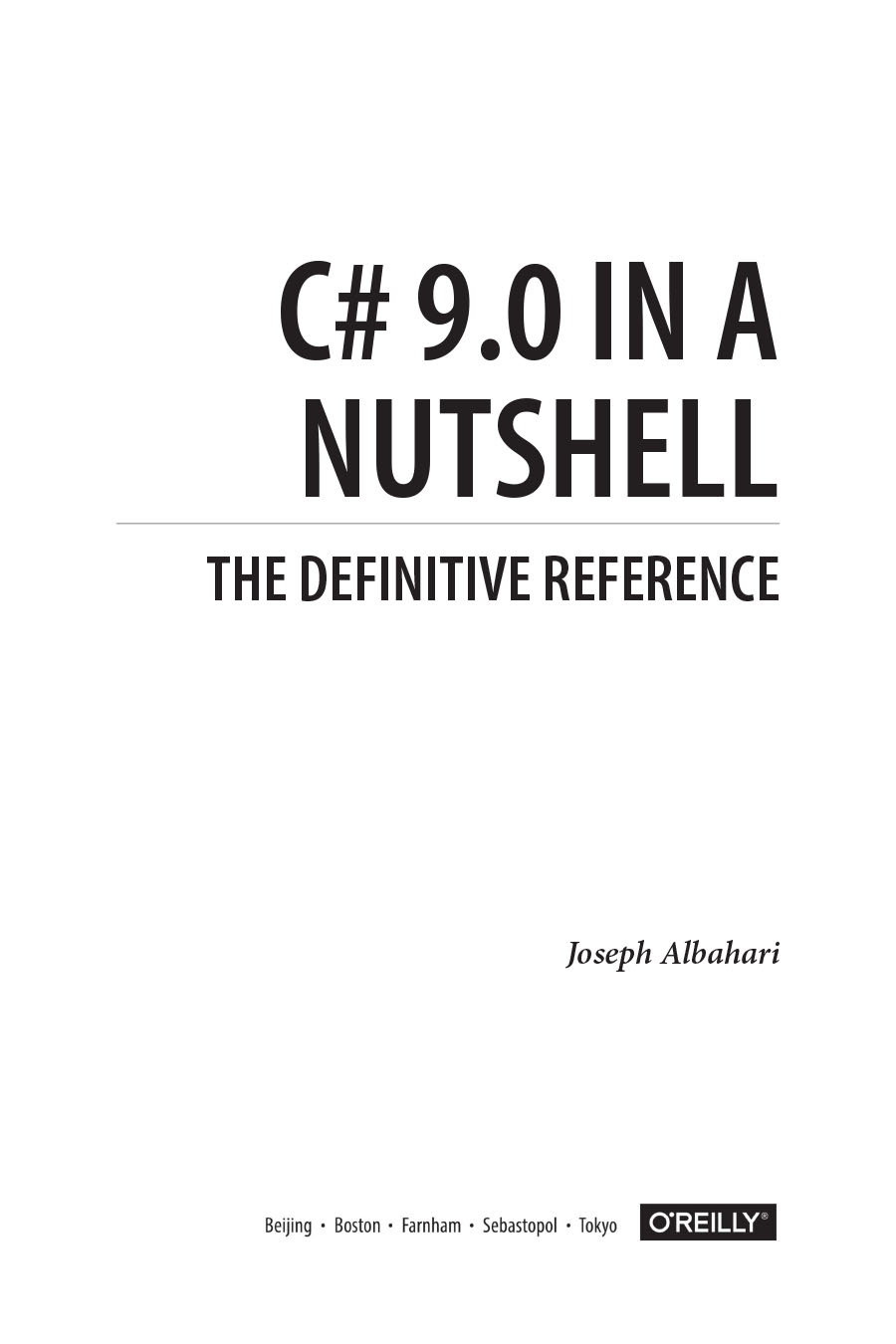 C# 9.0 in a Nutshell