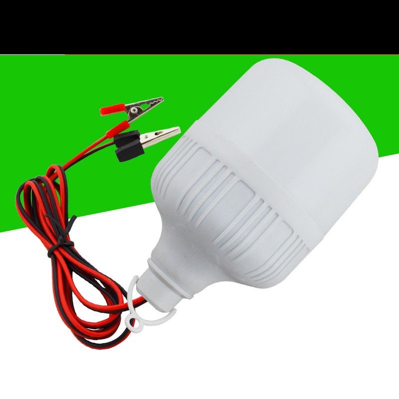 Bóng đèn  kẹp bình 30w, bóng đèn LED dùng bình ắc quy