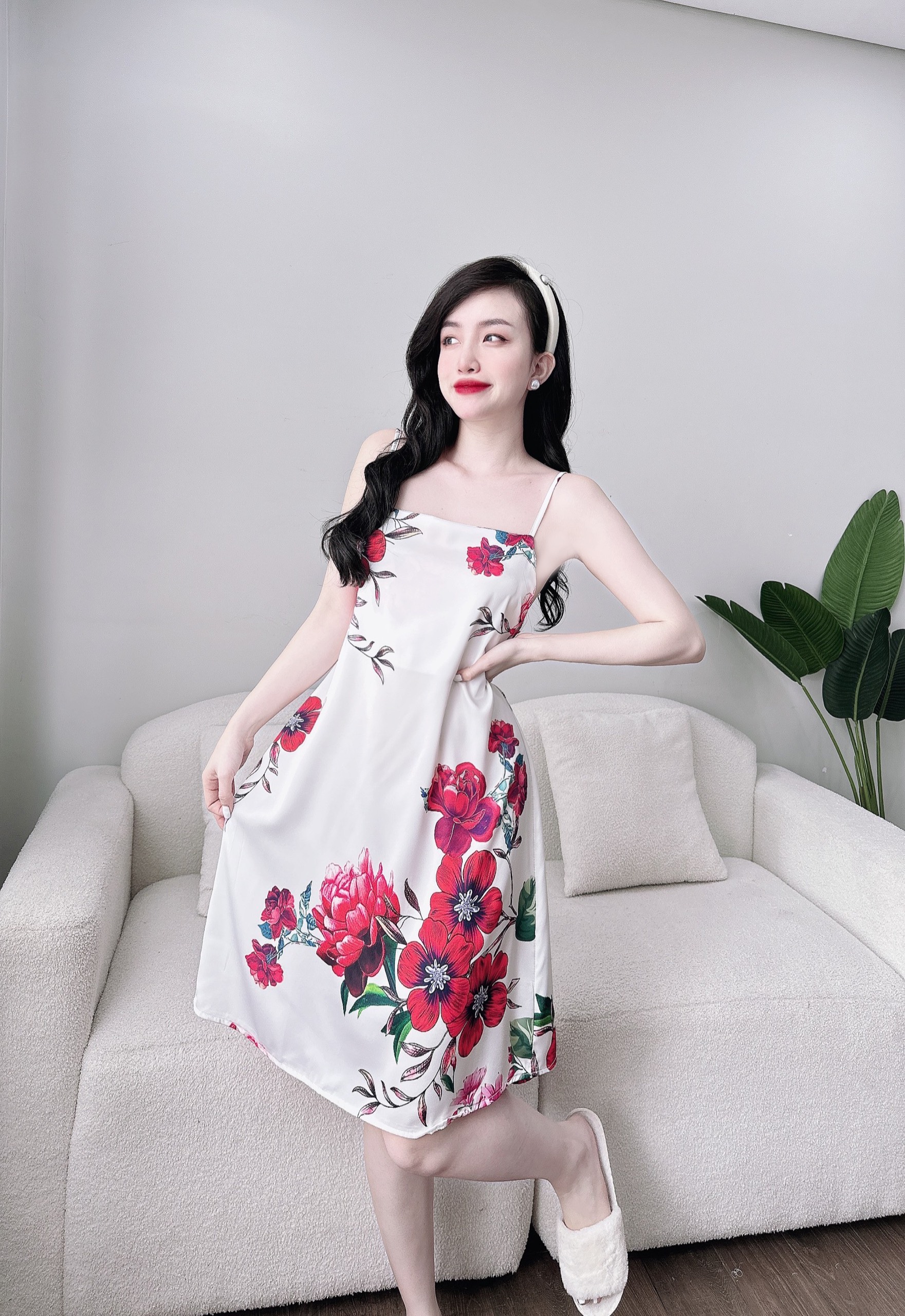 [HCM]DB116- Đầm Lụa Trơn Cao Cấp