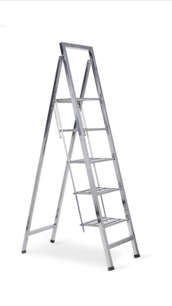 [HCM]Thang Inox 5 Bậc  Thang Inox Xếp Gọn
