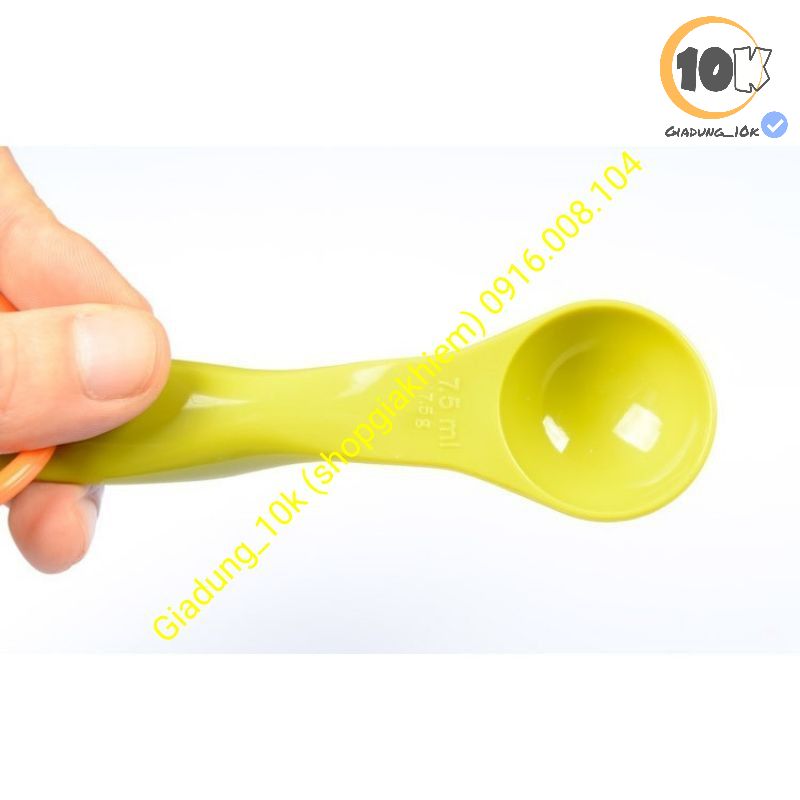 Bộ 05 Thìa đong Bằng Nhựa Cao Cấp (thìa đo lường) (c3)