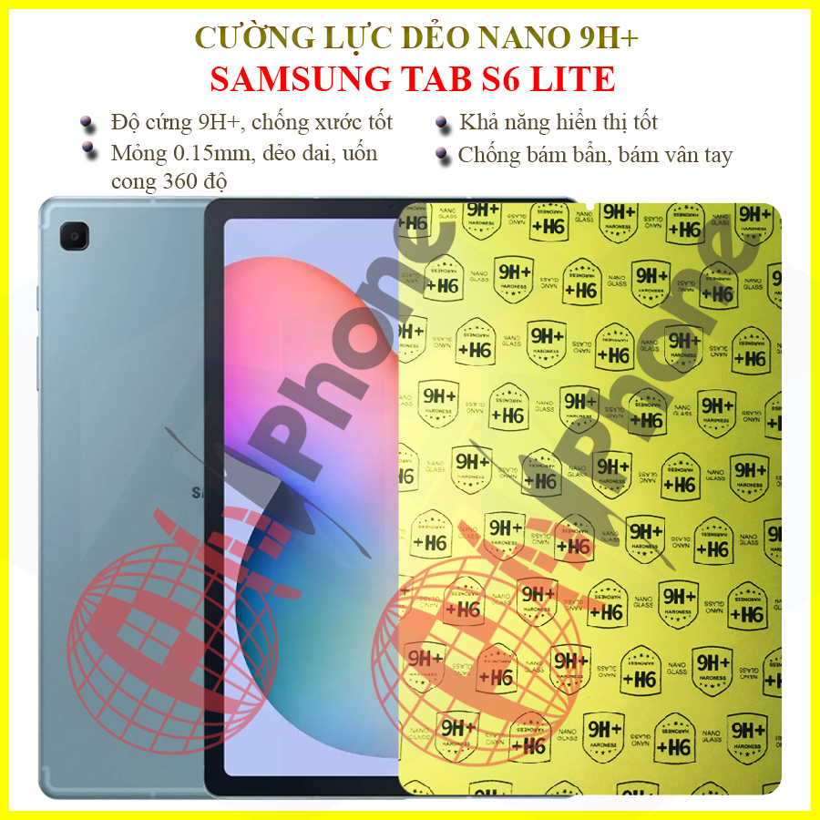 Dán cường lực dẻo nano Samsung Tab S6 Lite 10.4inch