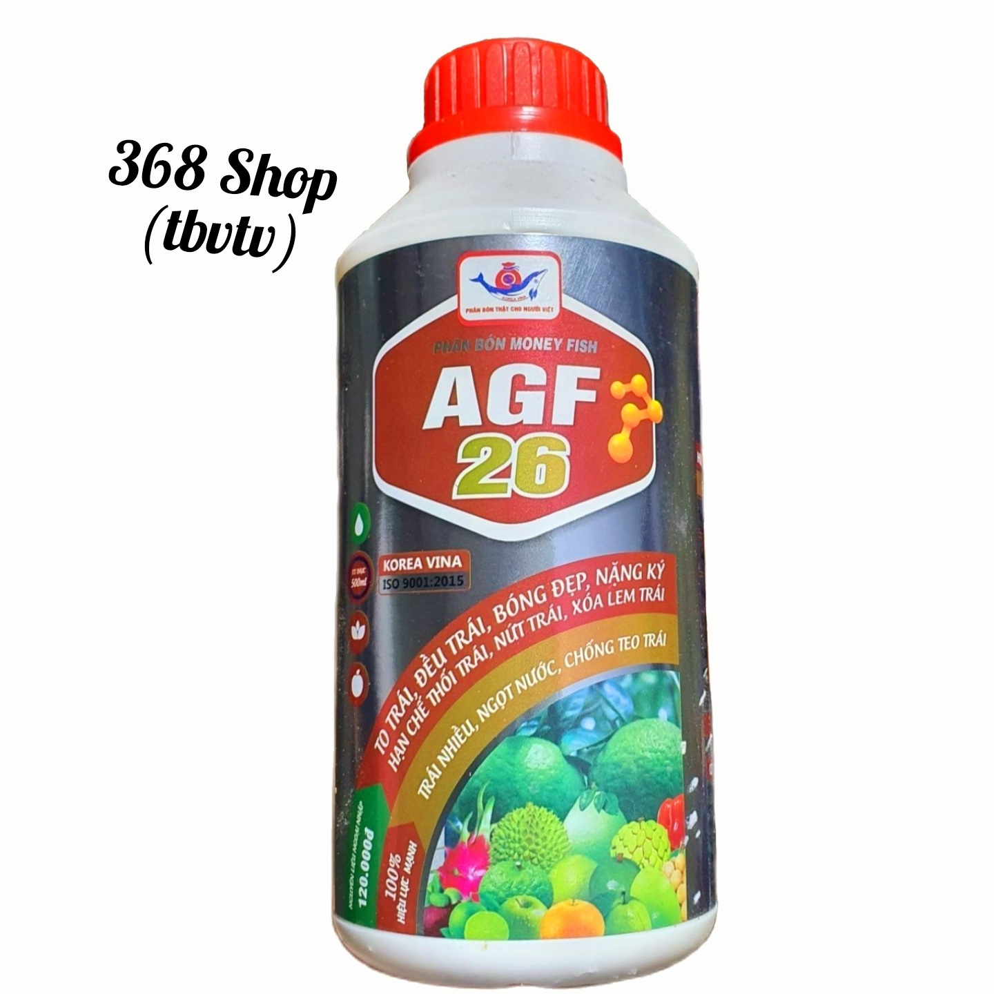 💎 Phân bón lá MONEY FISH AGF 26 (Chai 500ml)💖 Trái nhiều, ngọt nước, chống teo trái. Phân bón thật cho người Việt