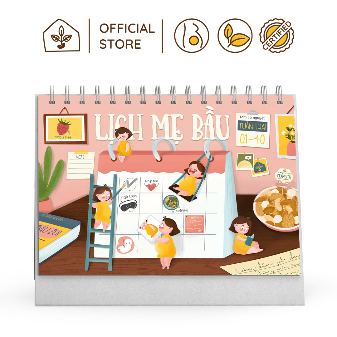 Lịch Để Bàn Thiết Kế Đặc Biệt Dành Riêng Cho Mẹ Bầu