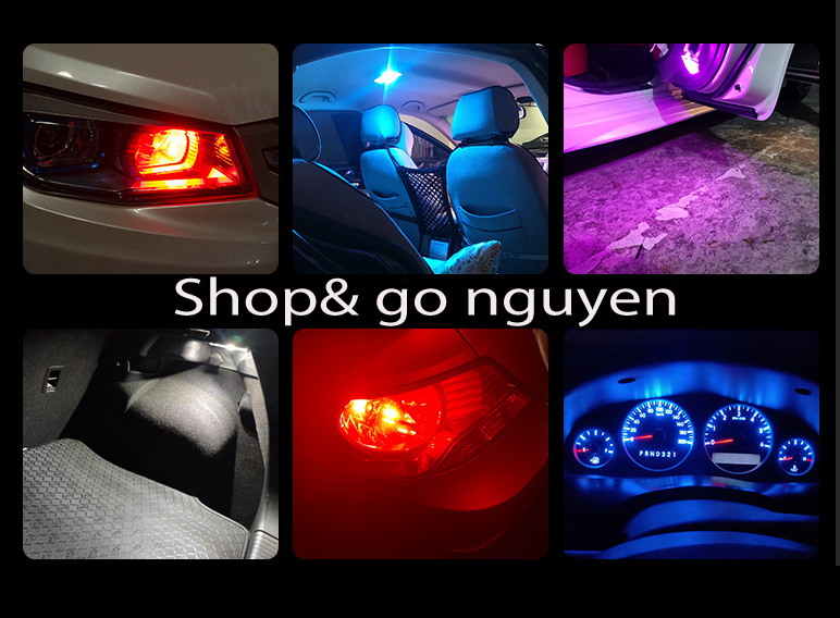 Đèn LED  T10 Siêu Sáng Lắp .Ôtô, Xe Máy  4 bóng