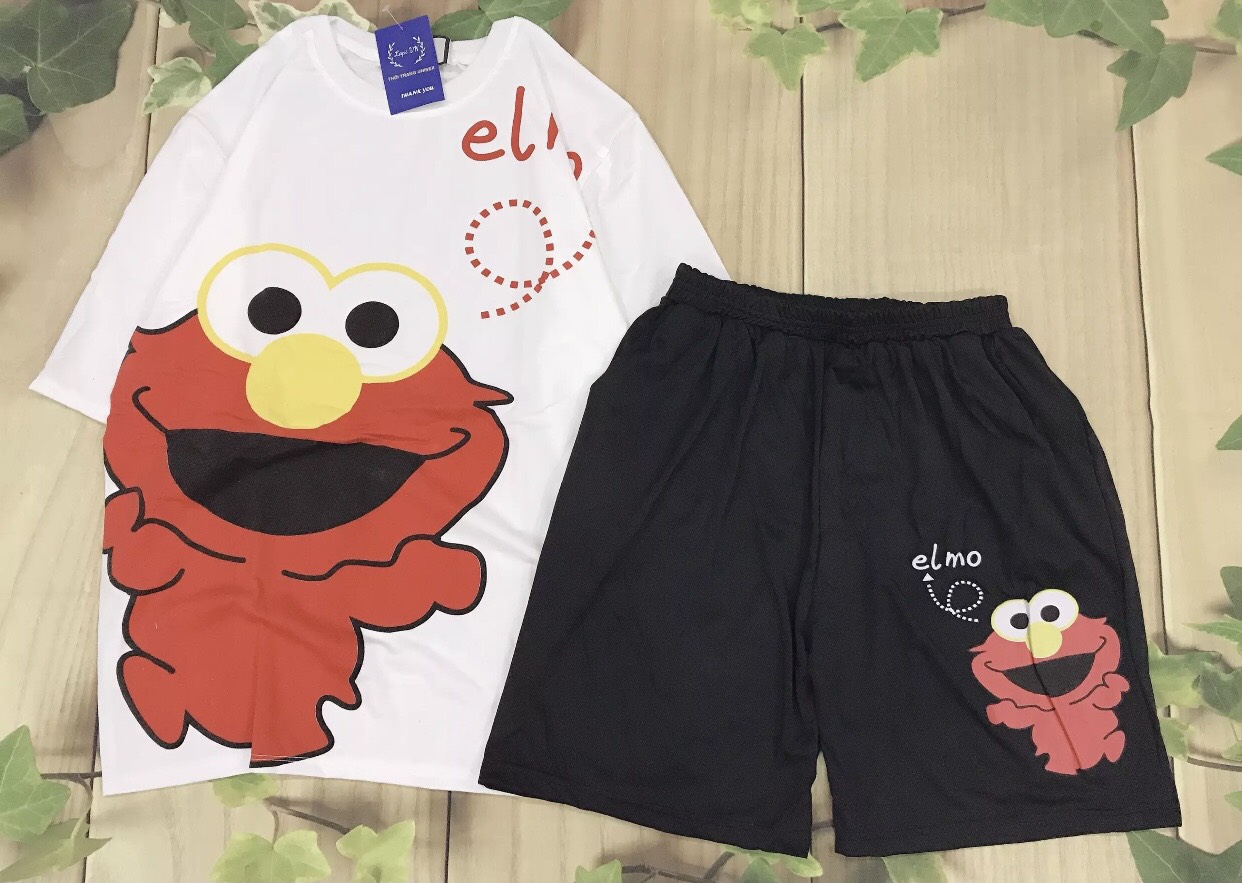 Đồ Bộ Unisex Hoạt Hình ELMO Dễ Thương  Vải Coton Mát Mẻ  Đồ Bộ Hot Trend  Đồ Bộ Thể Thao  Đồ Bộ Đẹp  Đồ Bộ Cute TTSLB0060