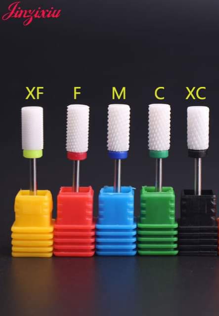 Đầu mài sứ dạng trụ bằng lắp máy mài móng cực thích giúp mài móng tay mịn nhanh không ảnh hưởng đến móng