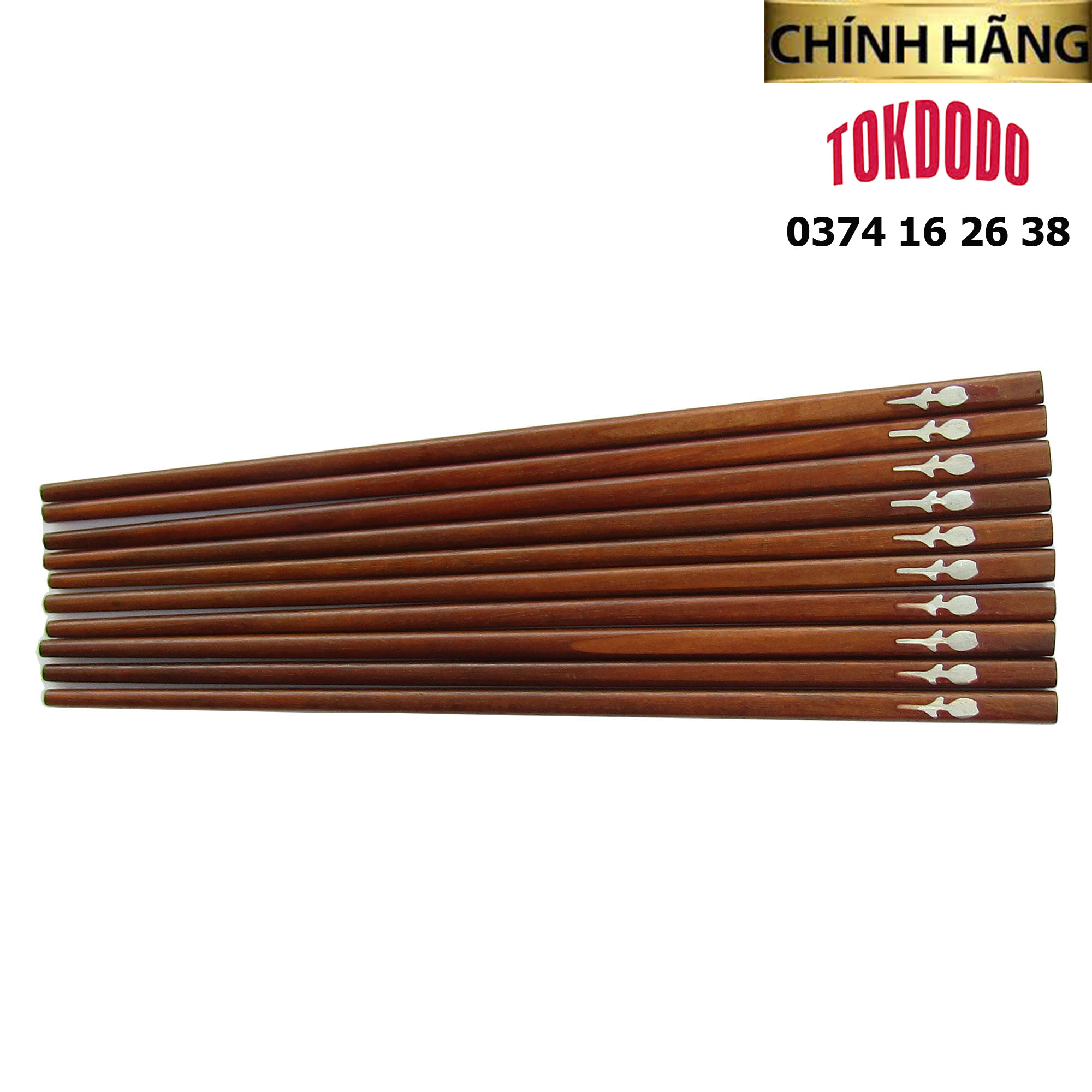 Bộ 10 Đôi Đũa Gỗ Cao Cấp TOKDODO