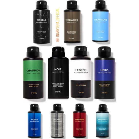Bath & Body Works Xịt Thơm Toàn Thân NAM