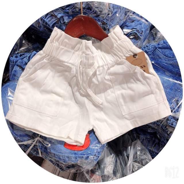 [Hoàn tiền 6%] Quần jeans kaki ngắn giả váy cho bé gái 7-35kg