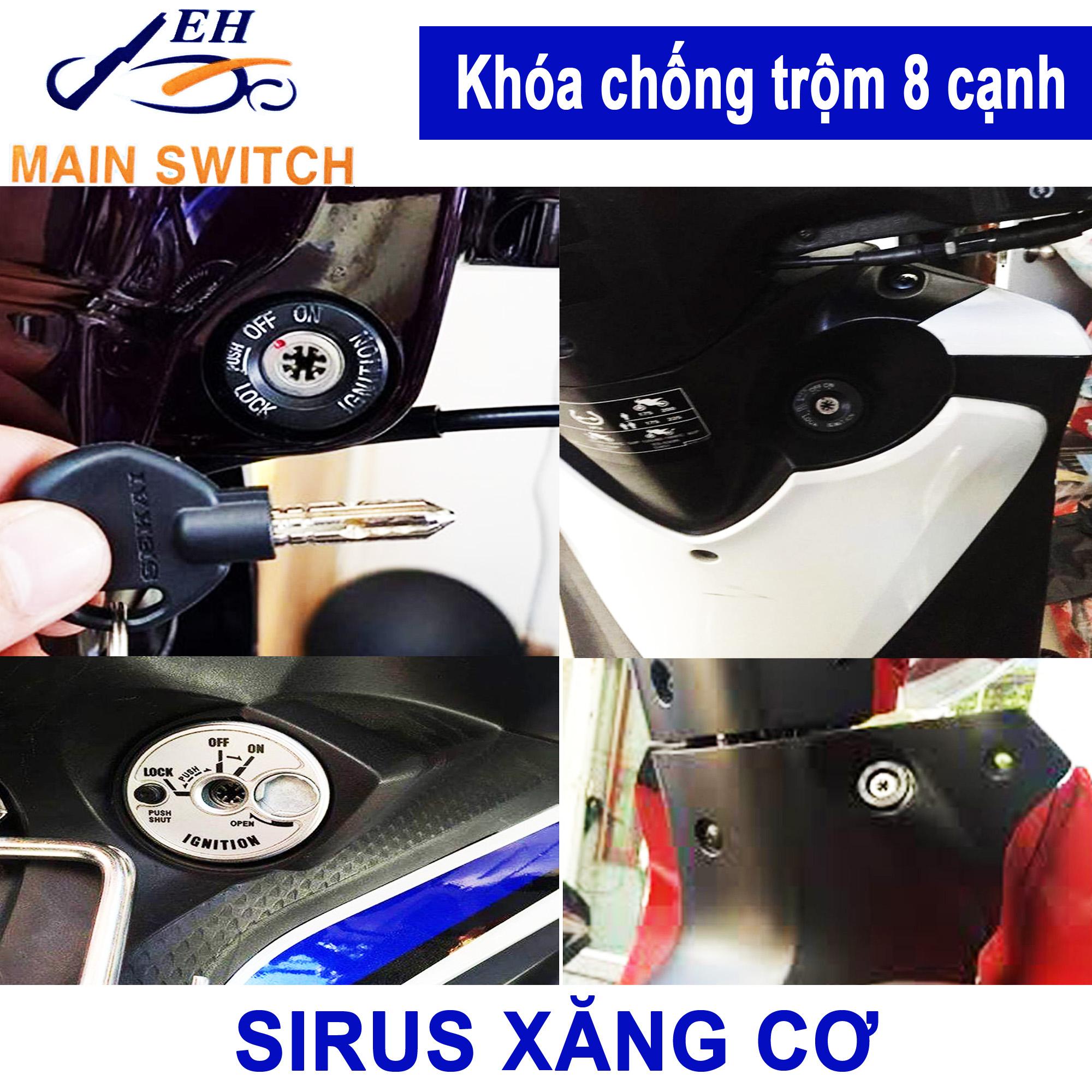 Khóa chống trộm 8 cạnh SIRIUS xăng cơ