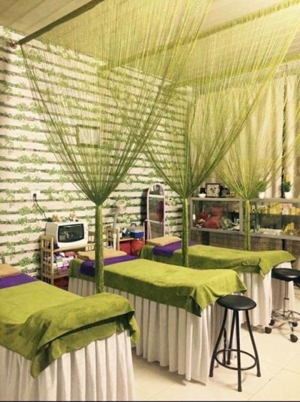 Rèm sợi dù đan kim tuyến trang trí nhà cửa , chuyên dùng cho spa cao cấp kích thước 3mx3m